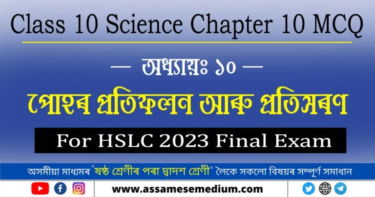 Read more about the article Class 10 Science Chapter 10 MCQ in Assamese
