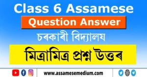 Read more about the article Class 6 Assamese Chapter 6 Question Answer | মিত্ৰামিত্ৰ প্ৰশ্ন উত্তৰ
