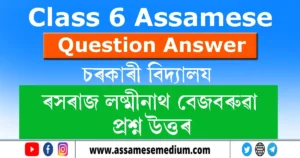 Read more about the article Class 6 Assamese Chapter 7 Question Answer | ৰসৰাজ লক্ষ্মীনাথ বেজবৰুৱা