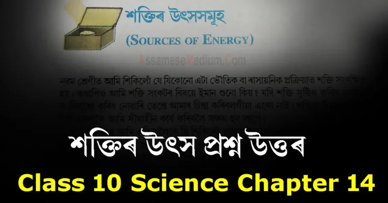 Read more about the article Class 10 Science Chapter 14 Assamese Medium | শক্তিৰ উৎস