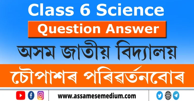 Read more about the article Class 6 Science Chapter 11 Question Answer in Assamese