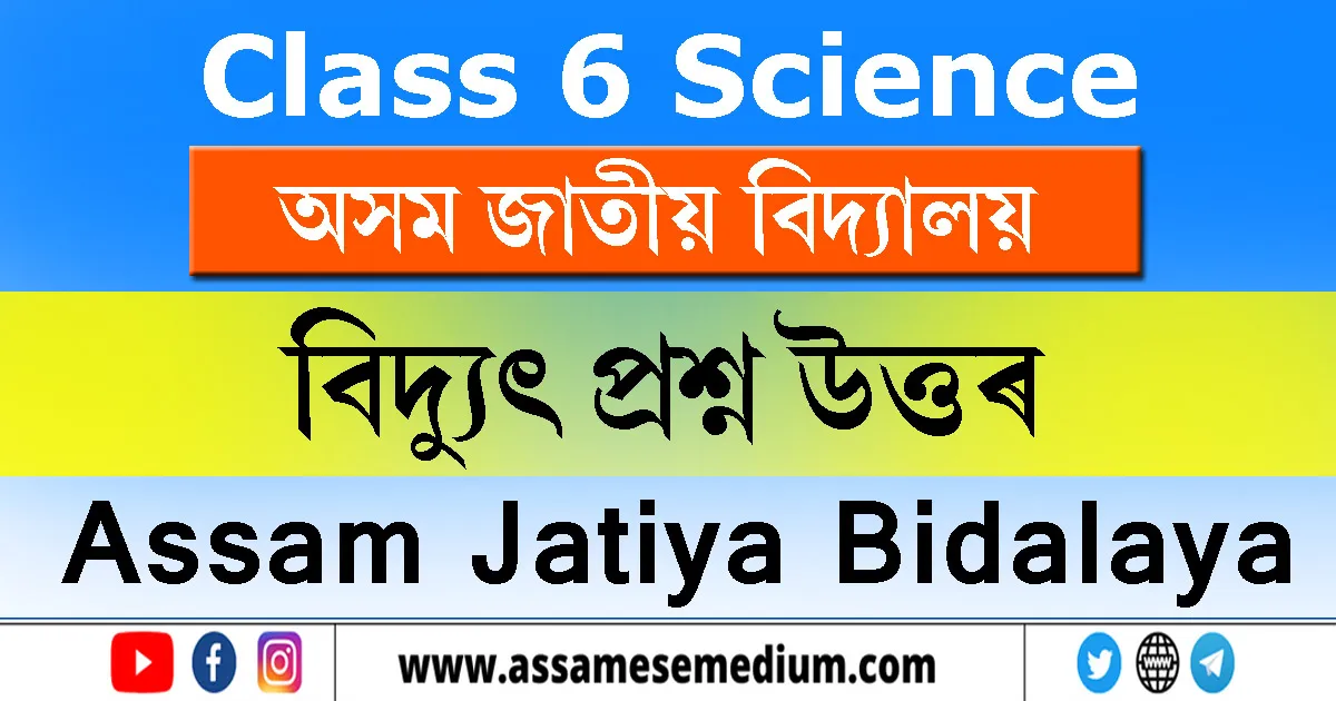 Class 6 Science Chapter 14 Question Answer in Assamese