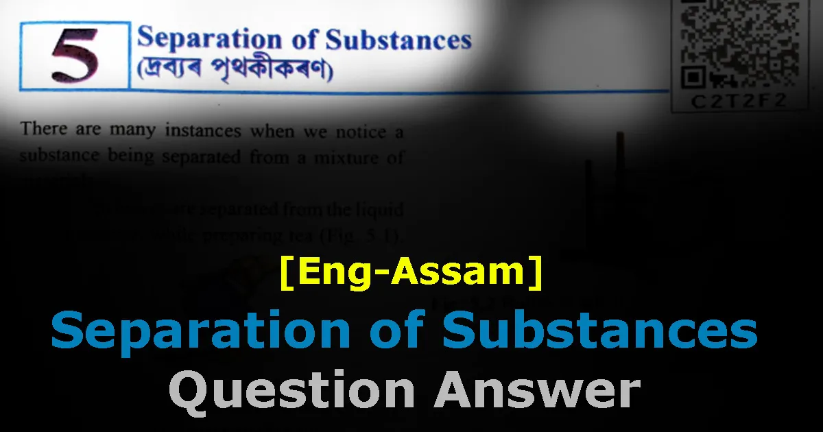 Read more about the article [Assam] Class 6 Science Chapter 5 Question Answer in English