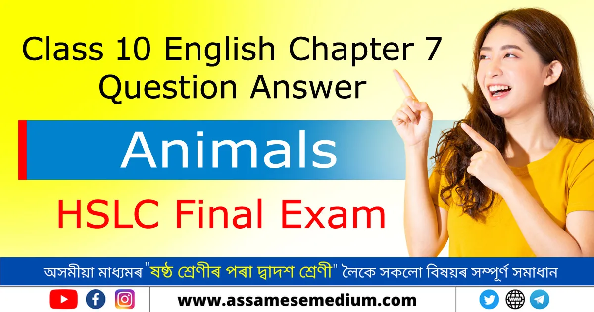 Read more about the article Class 10 English Chapter 7 Question Answer | Animals