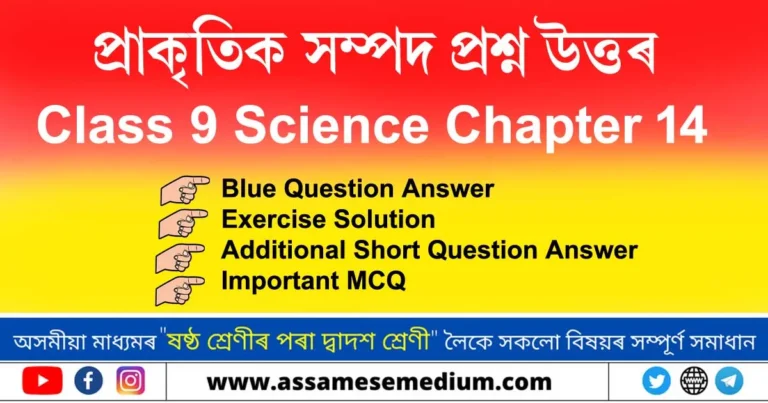 Read more about the article Class 9 Science Chapter 14 Question Answer in Assamese